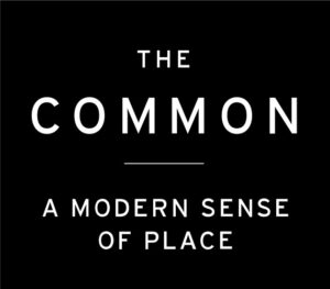 The logo of the journal The Common, with their tagline, "a modern sense of place."